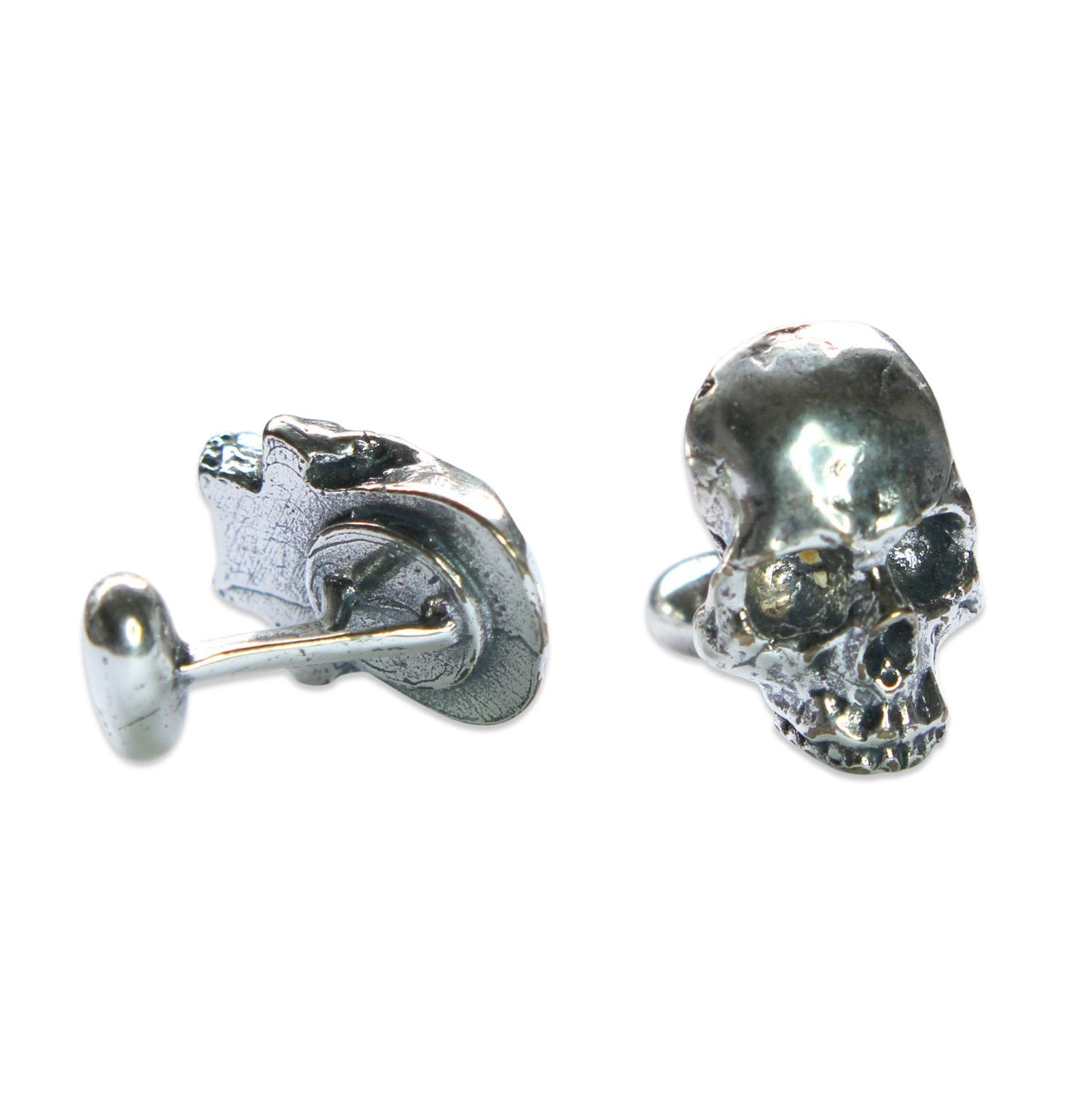 Human Skull Cuff Links