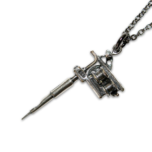 Tattoo Gun Necklace
